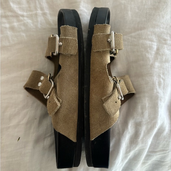 M. Gemi The Isa Slides in Khaki - Picture 2 of 8